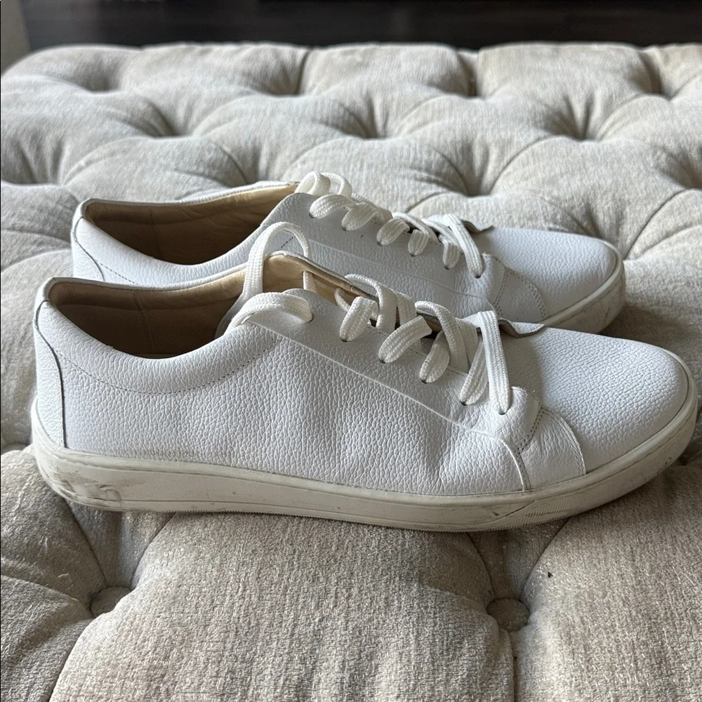 Mercanti Fiorentini MF‎ Sneakers Men's US 12 White Leather Low Top Shoes